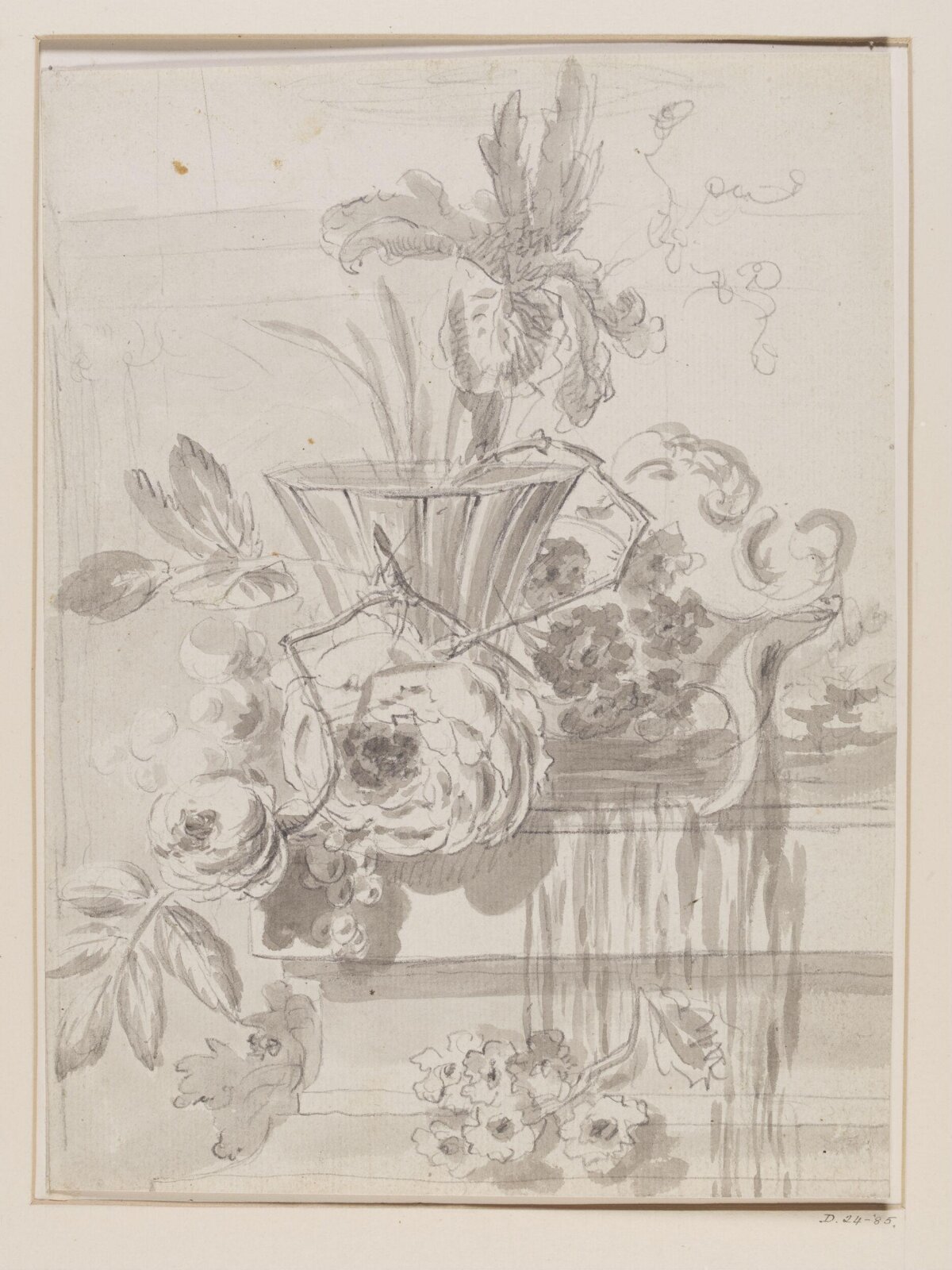 Still Life Sketch of Flower Vase
