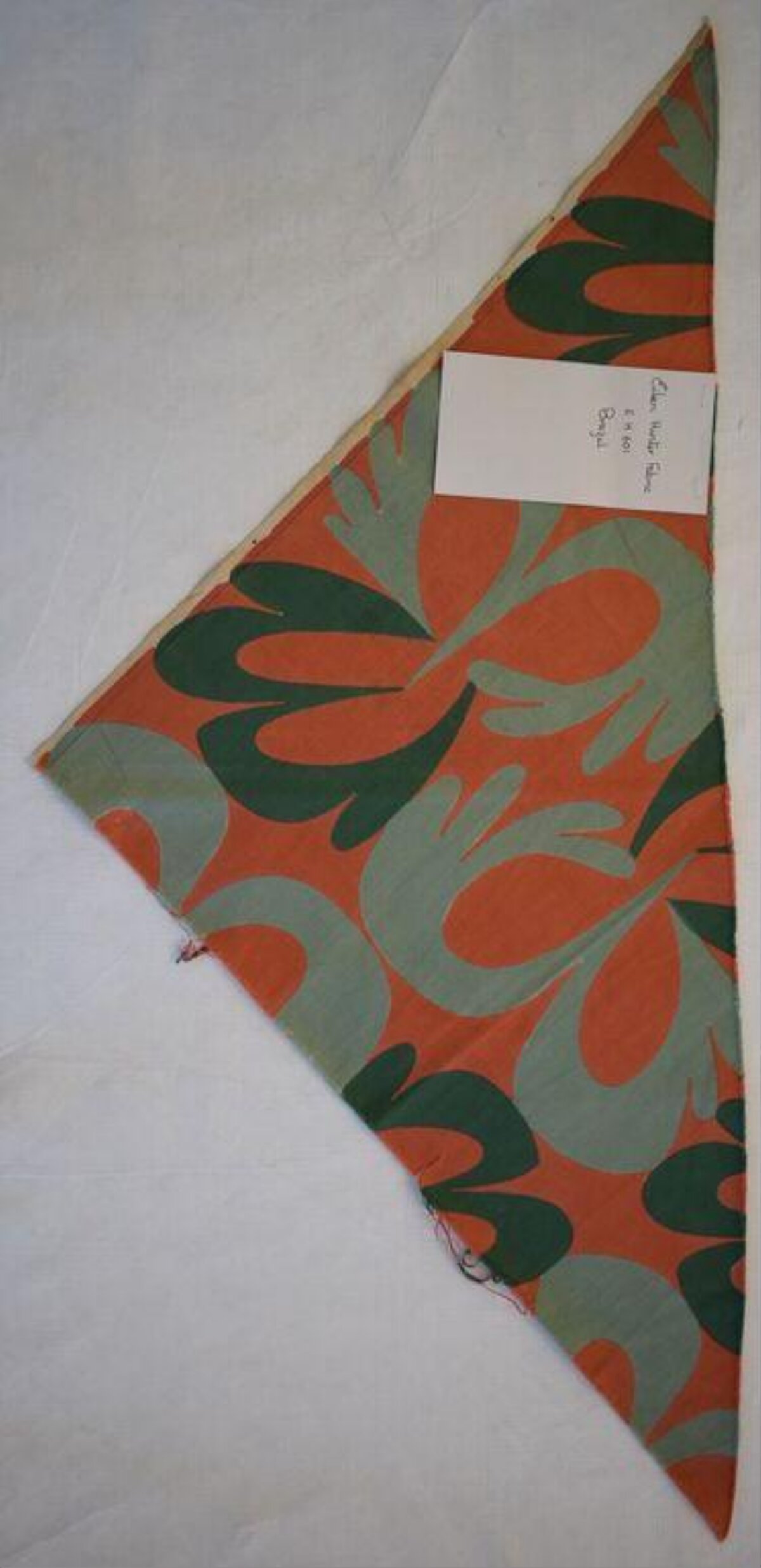 Triangular Printed Textile Fabric Swatch