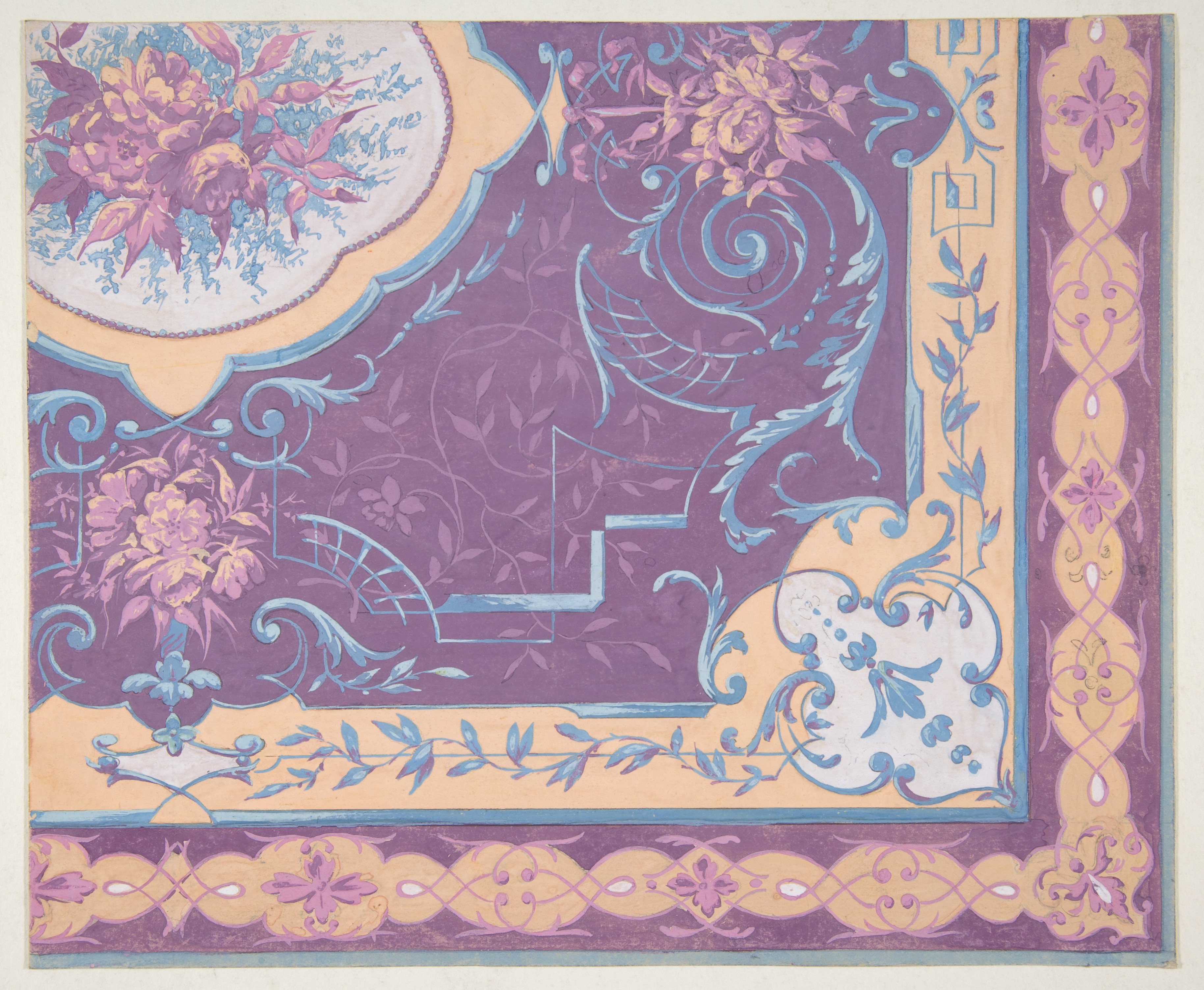 Vintage Floral Decorative Pattern Design