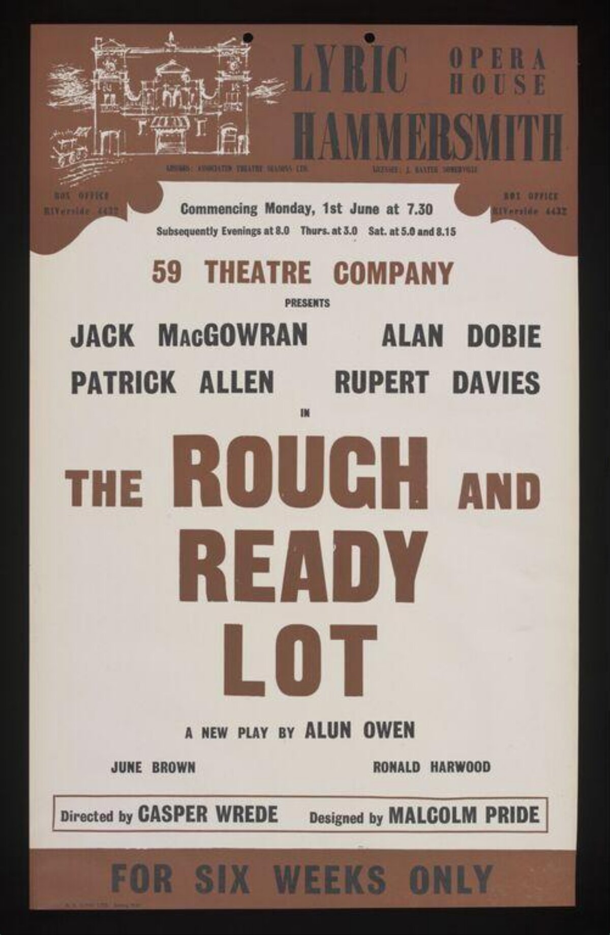 The Rough and Ready Lot Theatre Poster