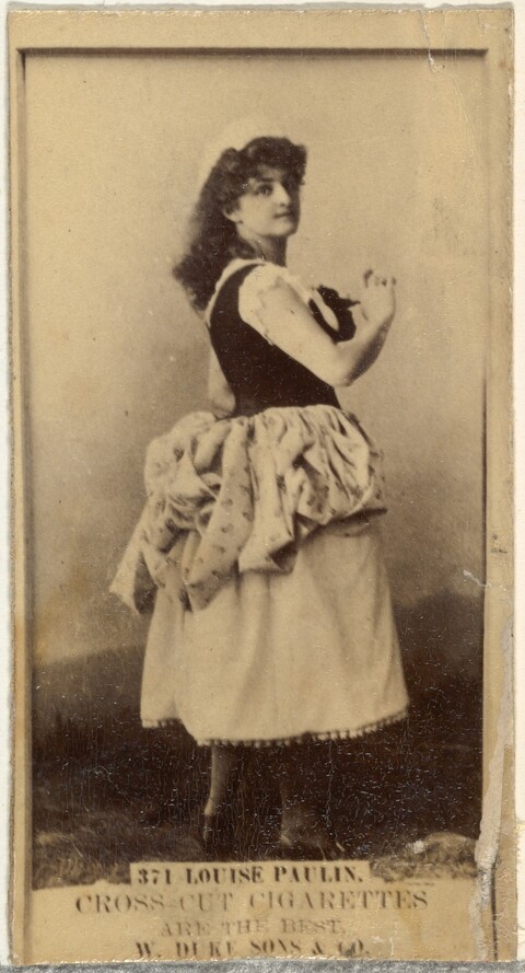 Vintage Cigarette Card of Louise Paulin