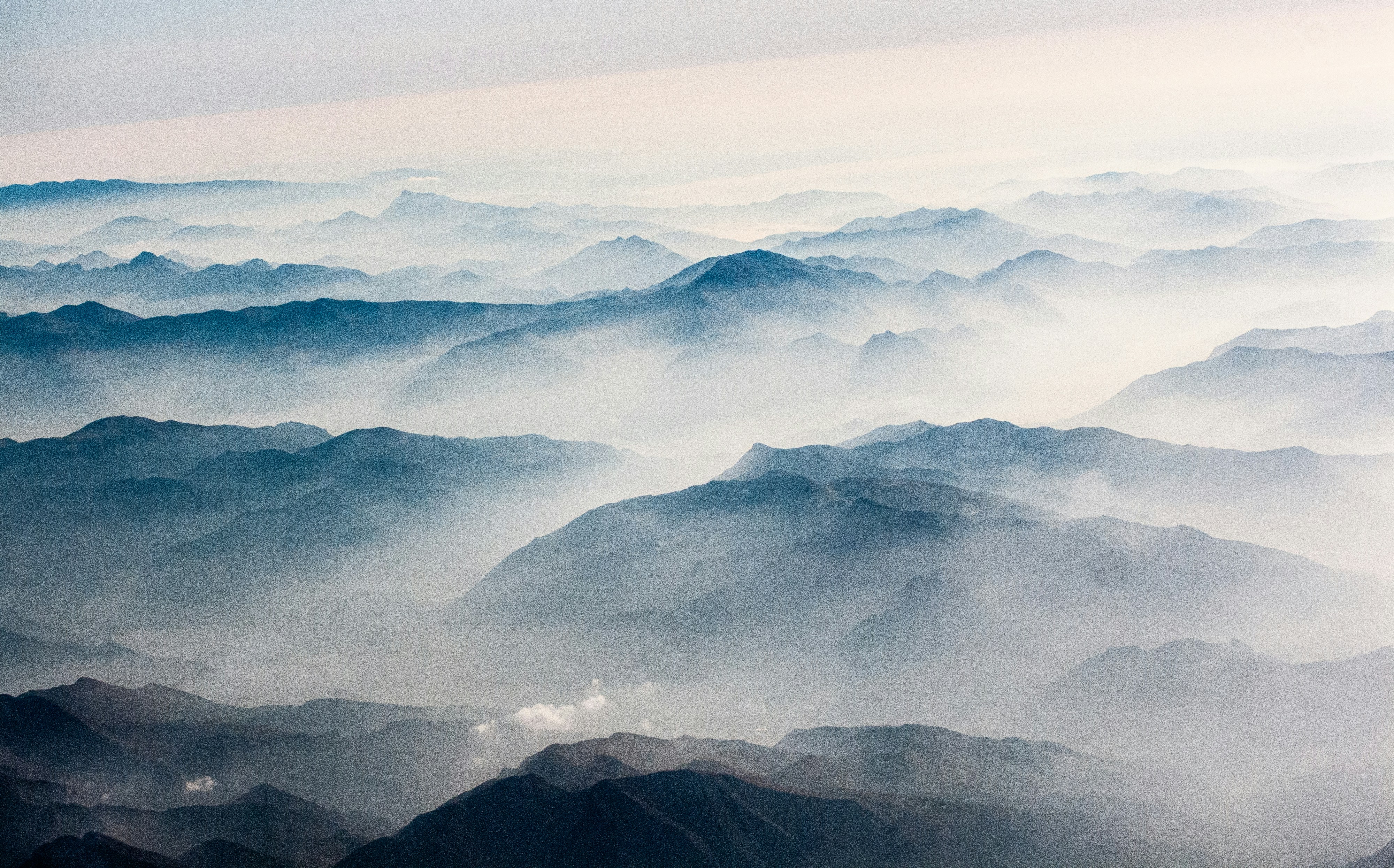 Layered Misty Mountain Ranges