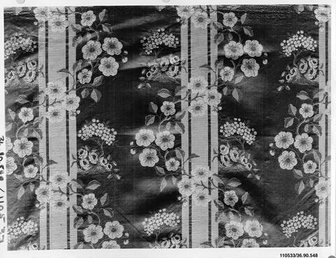 Classic Floral Striped Woven Textile