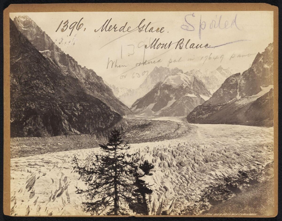 Vintage Mont Blanc Mer de Glace View