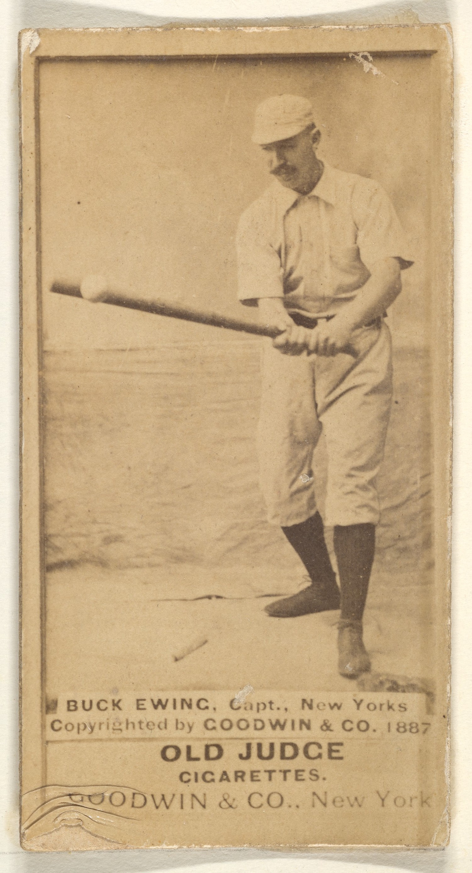 1887 Buck Ewing Baseball Cigarette Card