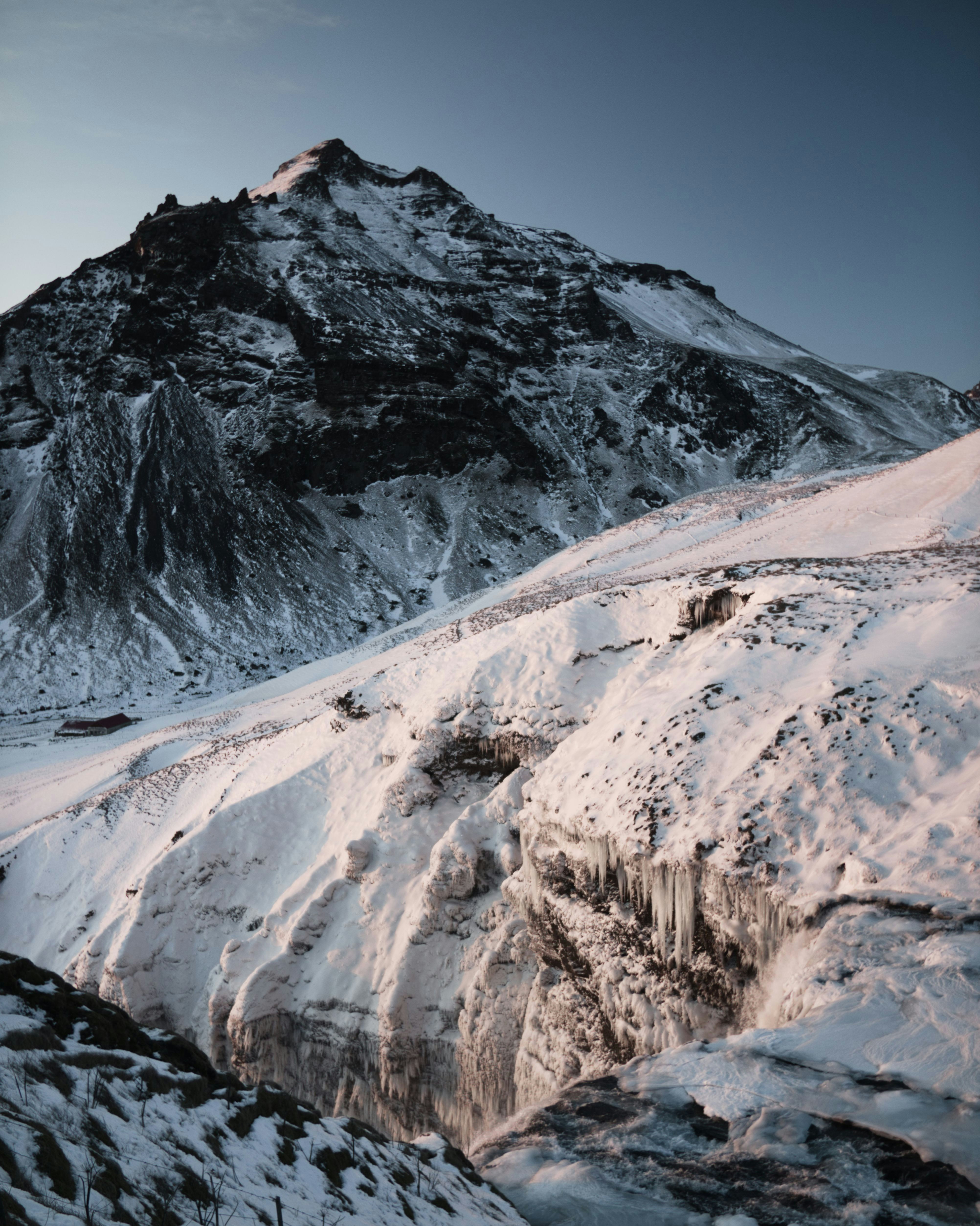 Snow-covered Mountain Landscape