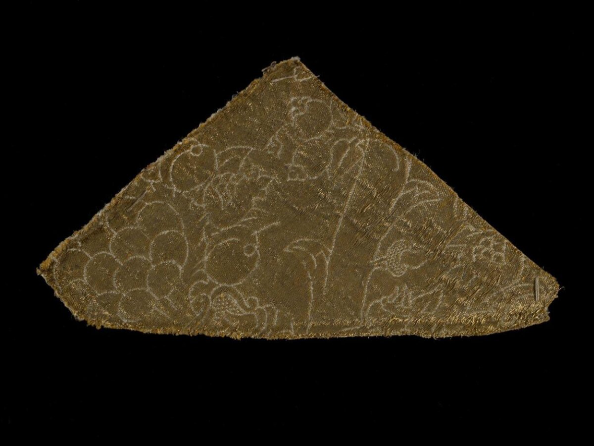 Triangular Antique Woven Fabric Fragment