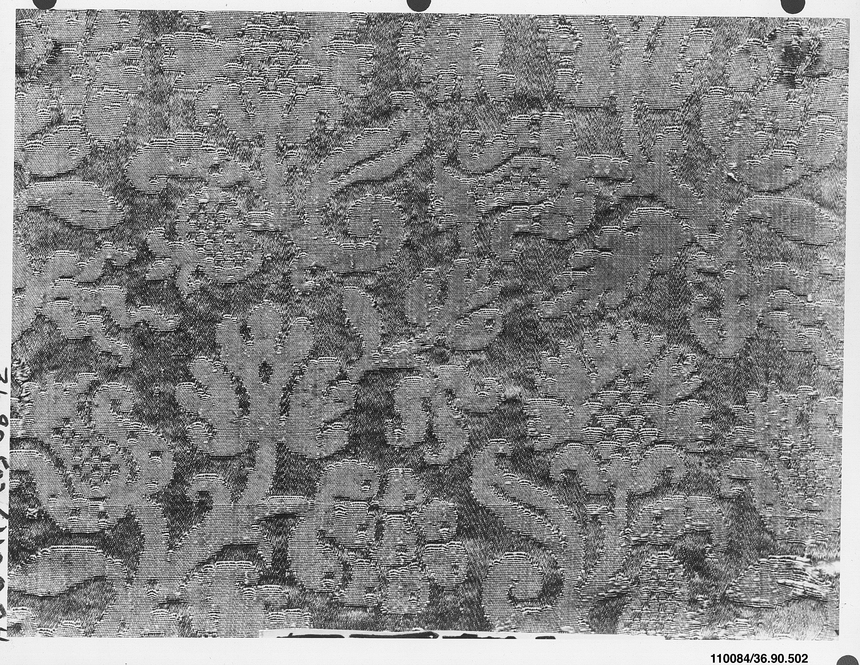 Antique Floral Pattern Woven Textile