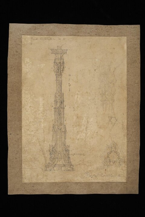 Gothic Column Architectural Sketch