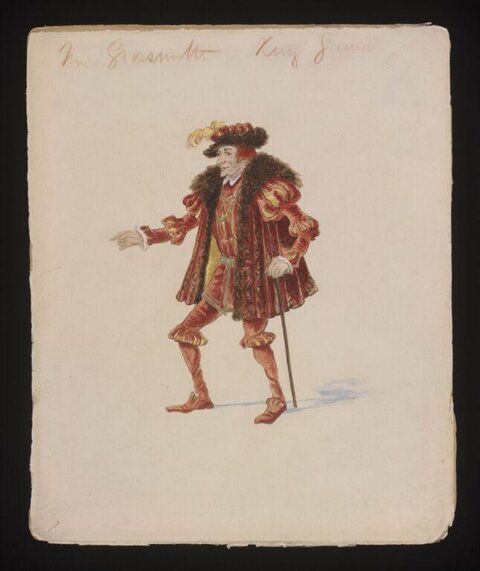 Theatrical King Costume Sketch