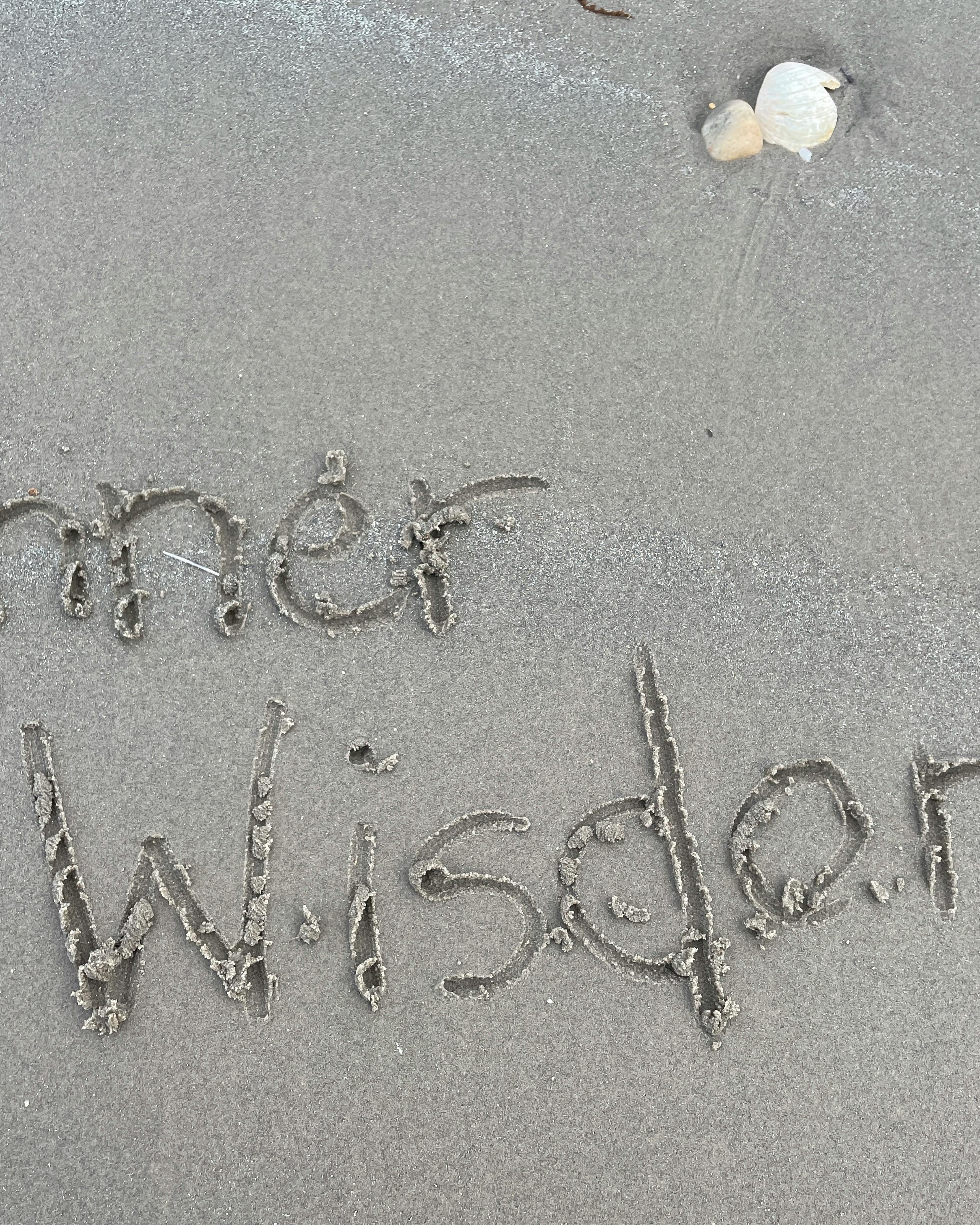 Inner Wisdom Written In Beach Sand