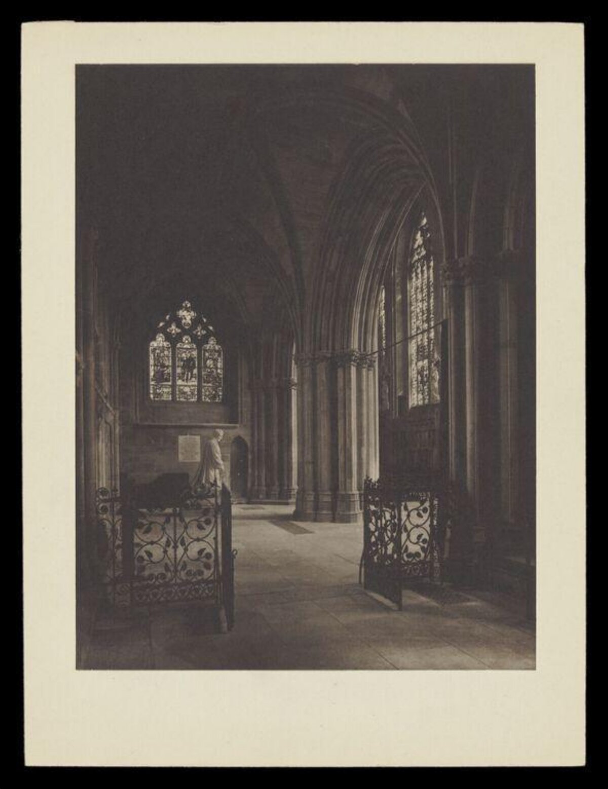 Vintage Cathedral Aisle Interior