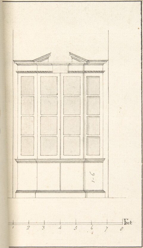 Hand-drawn Cabinet Elevation Drawing