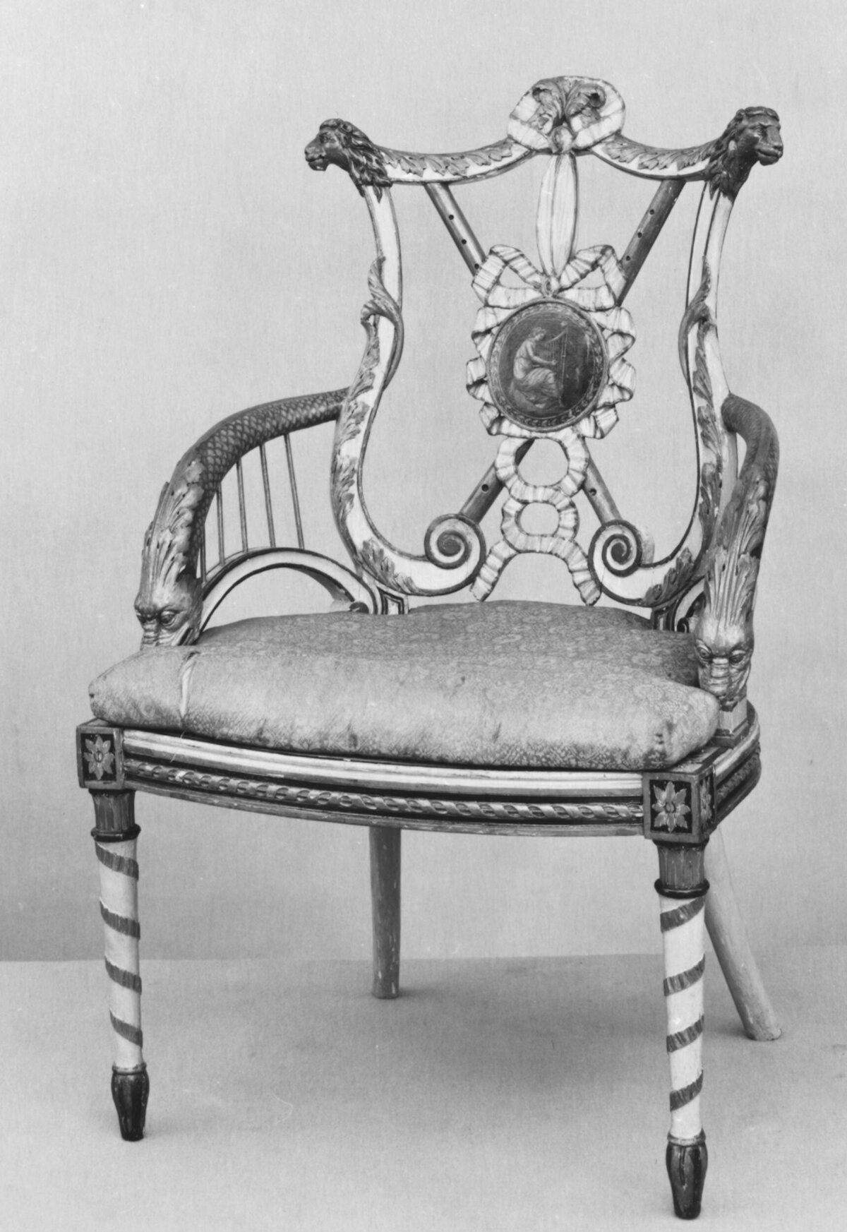 Ornate Antique Carved Armchair