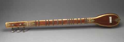 Ornate Traditional Wooden Stringed Instrument