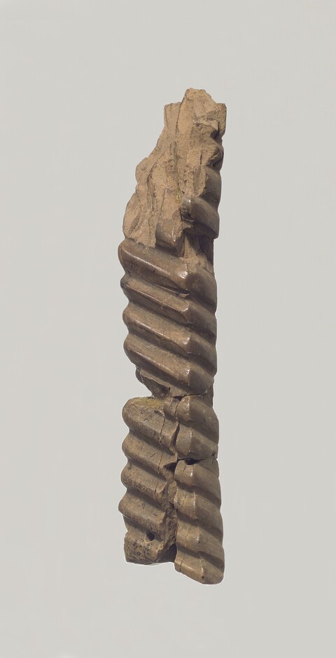 Twisted Carved Wood Artifact Fragment