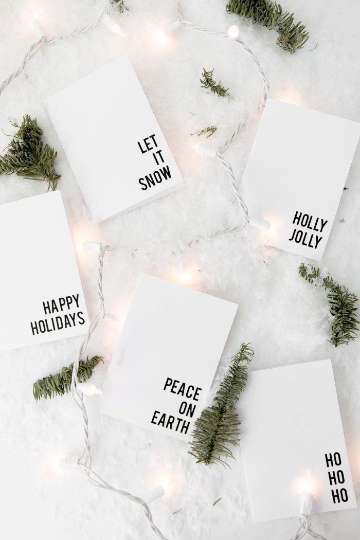 Minimalist Holiday Greeting Cards
