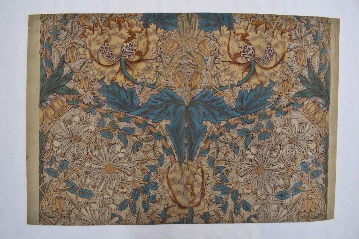 Vintage Floral Pattern Textile
