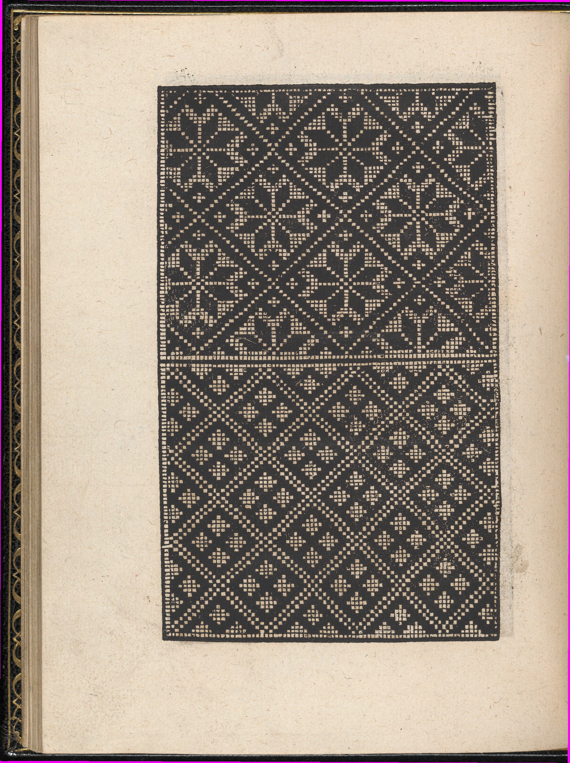 Traditional Geometric Cross-Stitch Pattern
