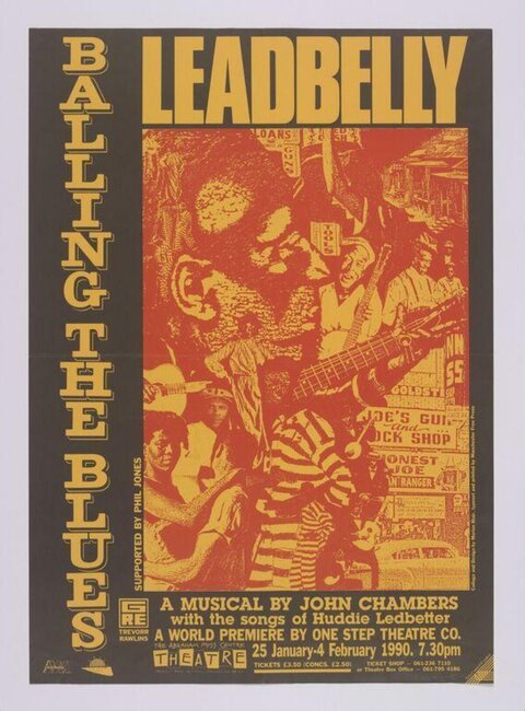 1990 Leadbelly Balling The Blues Musical Poster