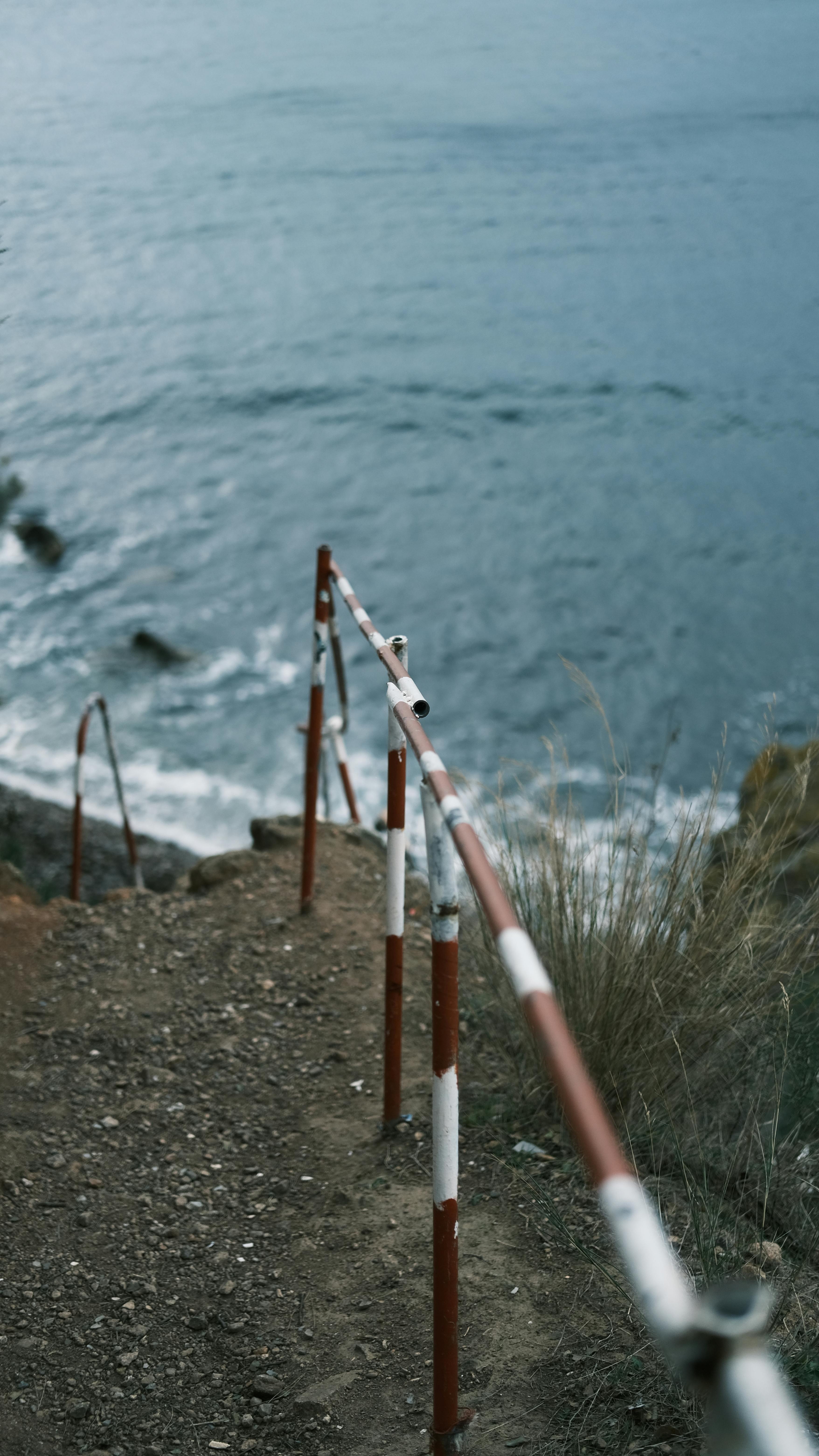 Steep Path Leading To The Sea