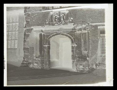 Vintage Arched Brick Gateway