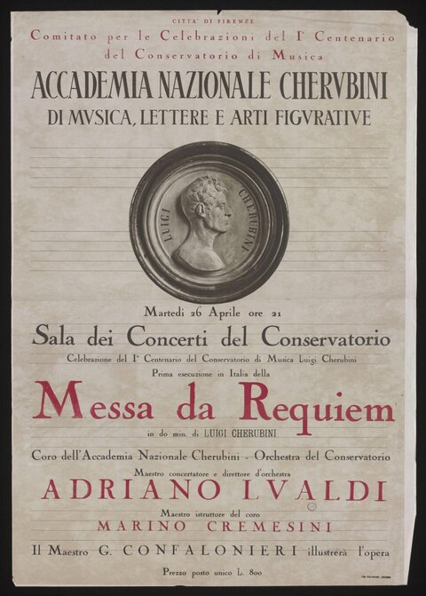Cherubini Requiem Concert Poster
