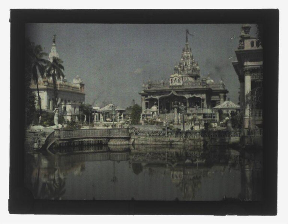 Vintage Indian Temple Waterside View