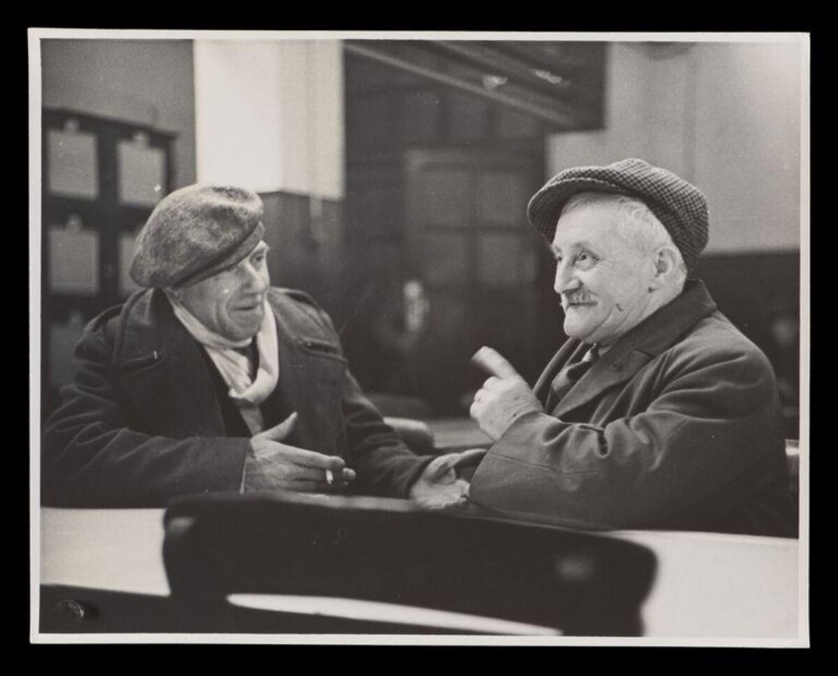 Two Elderly Men Chatting