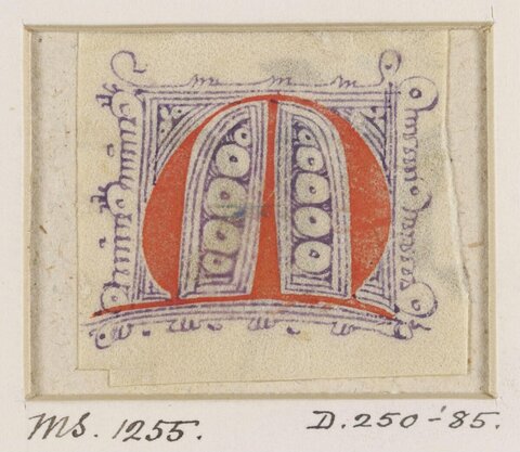 Illuminated Manuscript Initial D