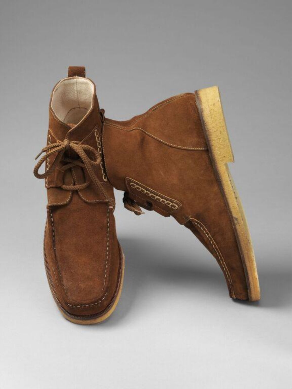 Pair of Brown Suede Ankle Boots