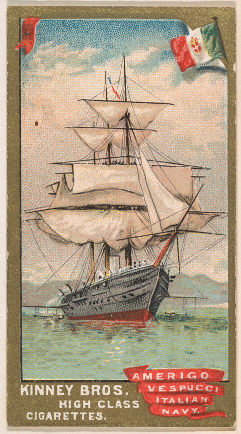 Amerigo Vespucci Italian Navy Cigarette Card