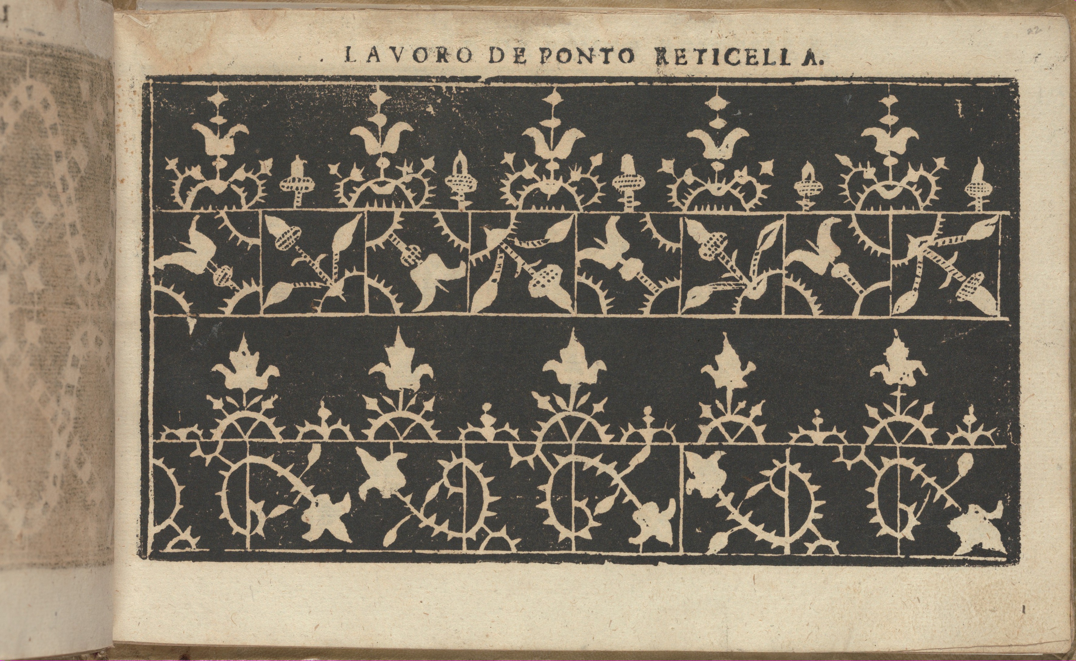 Antique Reticella Lace Pattern