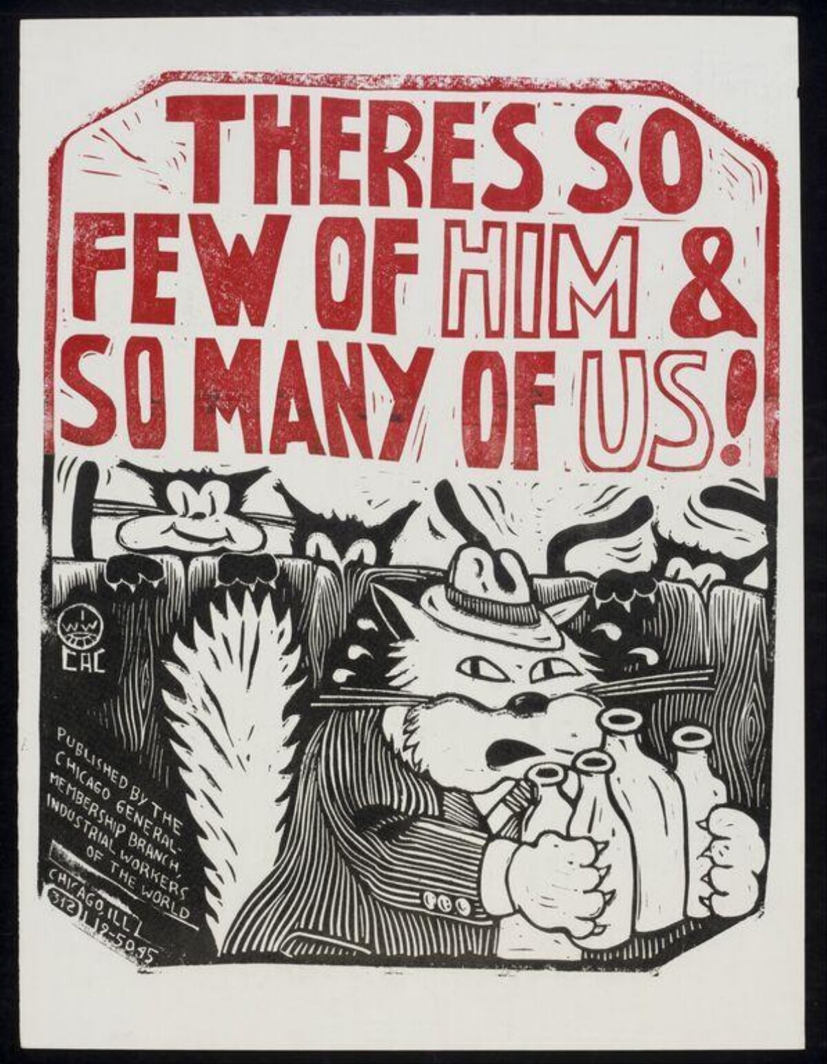 Vintage Pro-Labor Propaganda Poster