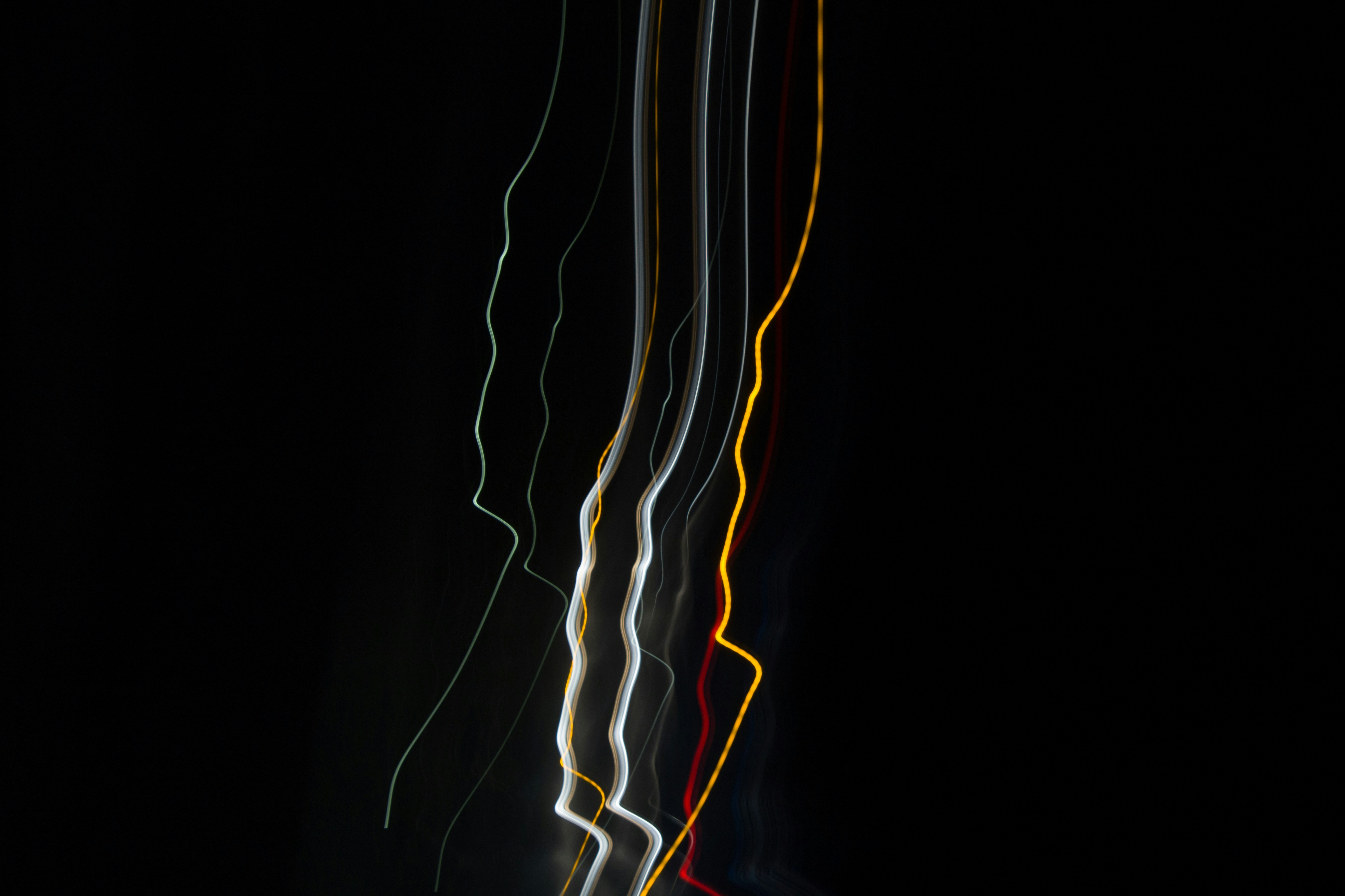 Wavy Colored Light Trails