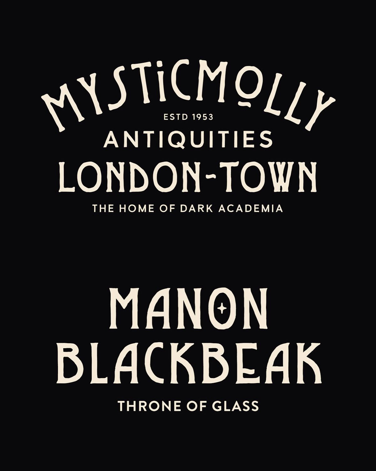 Manon Blackbeak Dark Academia Graphic