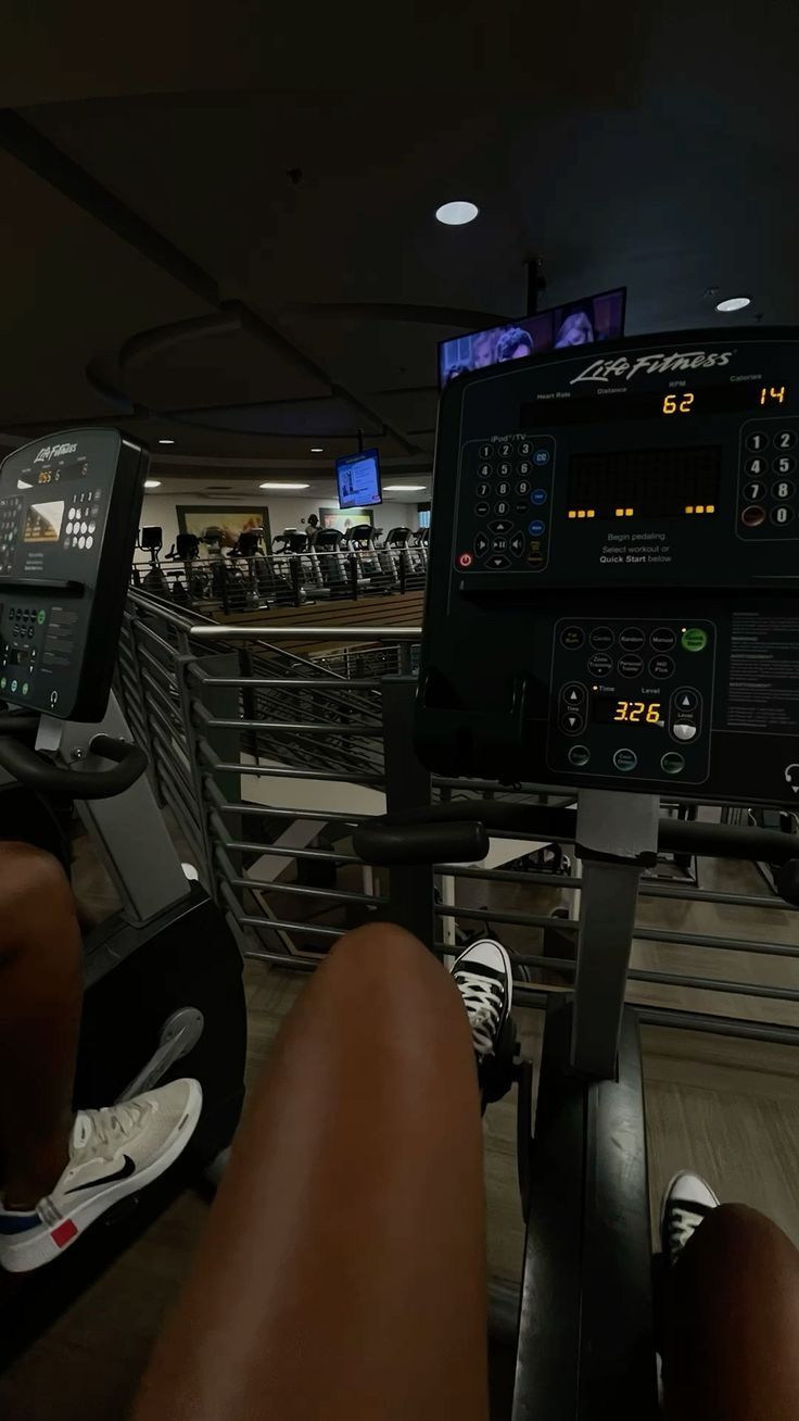 First Person Gym Stationary Bike Workout