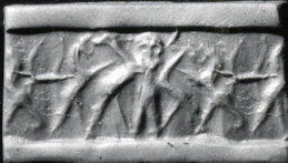 Ancient Seal Relief of Two Archers