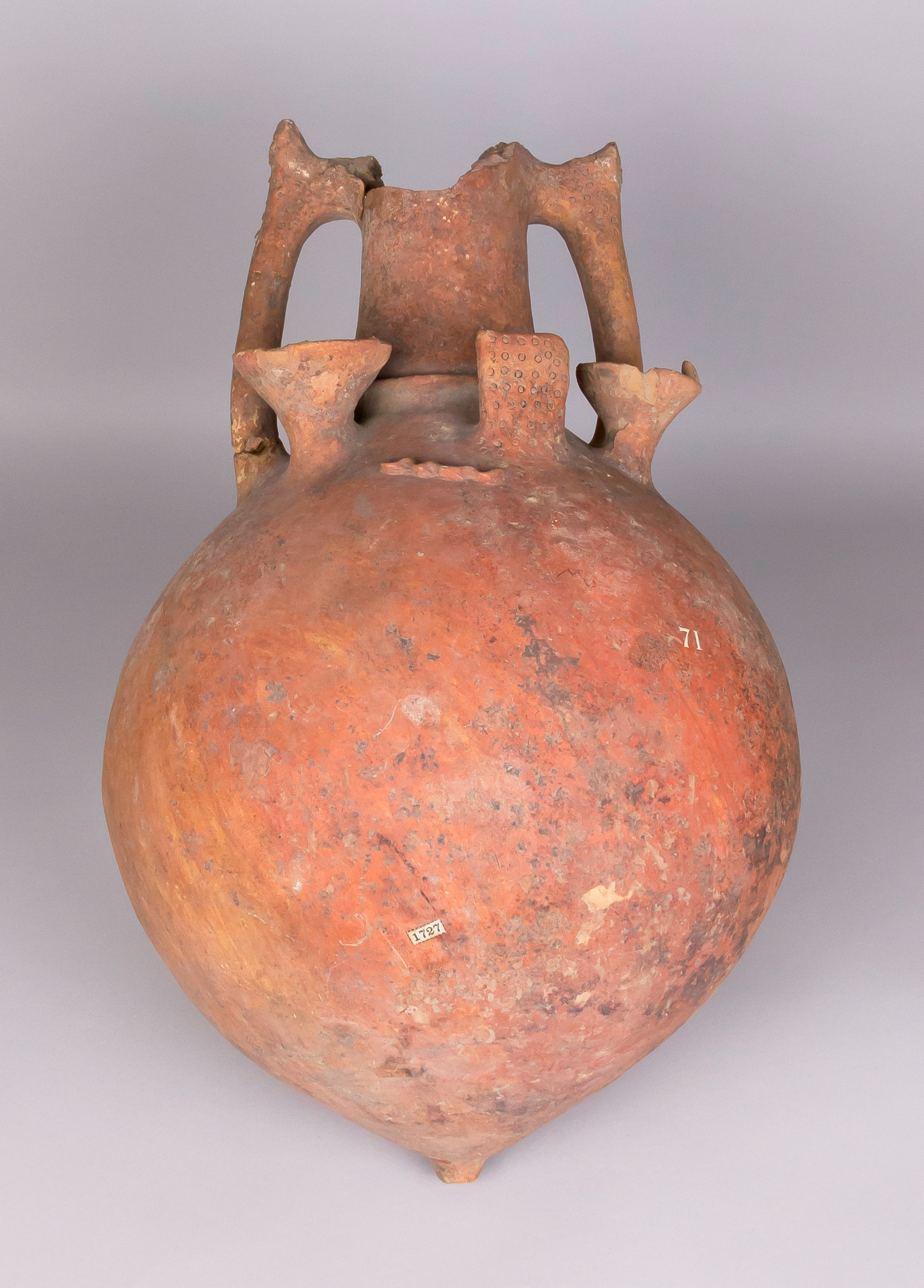 Ancient Red Pottery Amphora