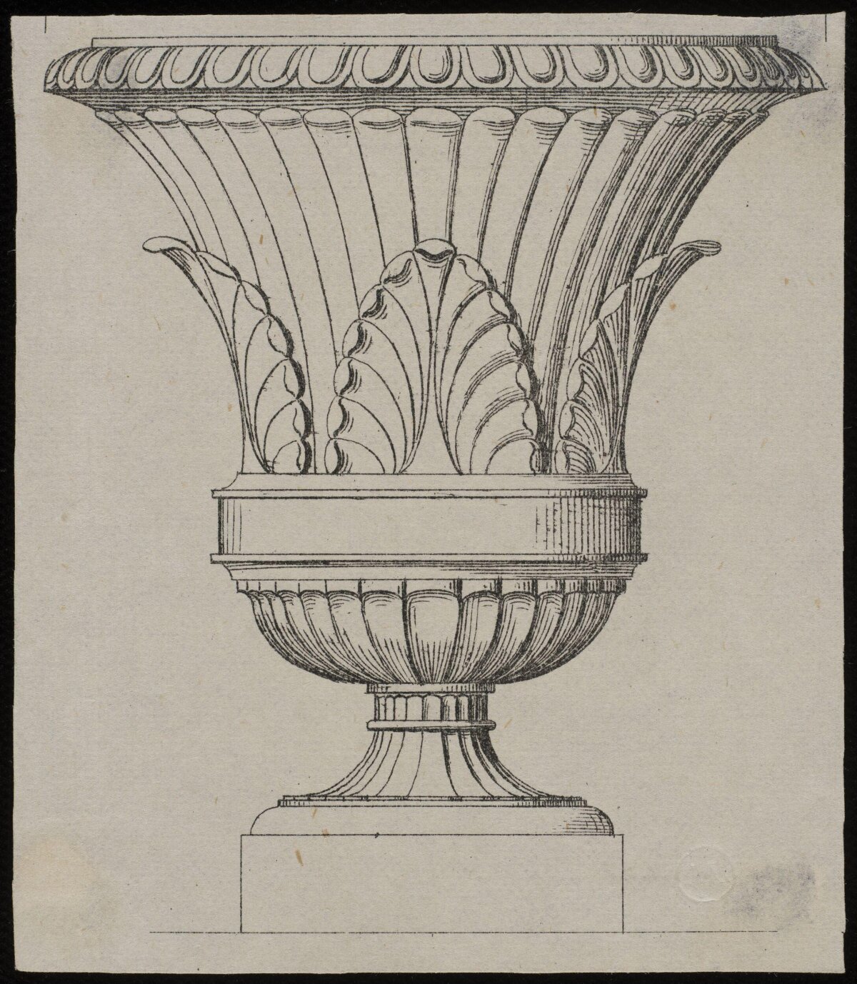 Line Drawing of Corinthian Column Capital