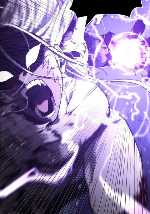 Roaring Manga Character Charging Energy Attack
