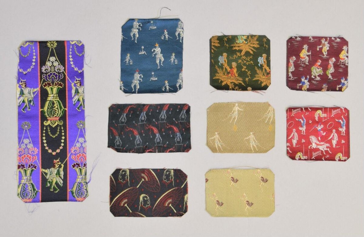 Vintage Patterned Fabric Swatch Collection