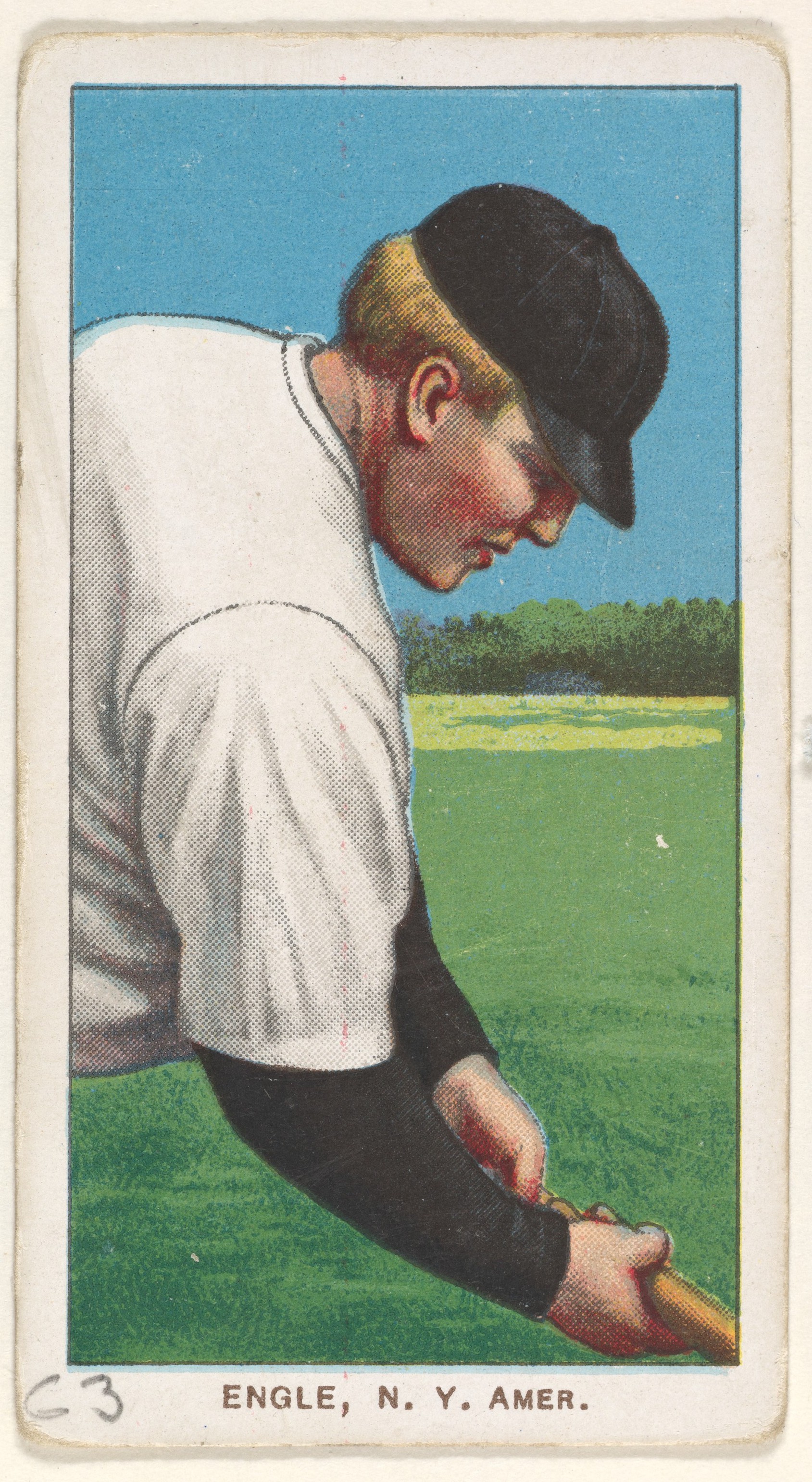 Vintage Engle New York Baseball Card