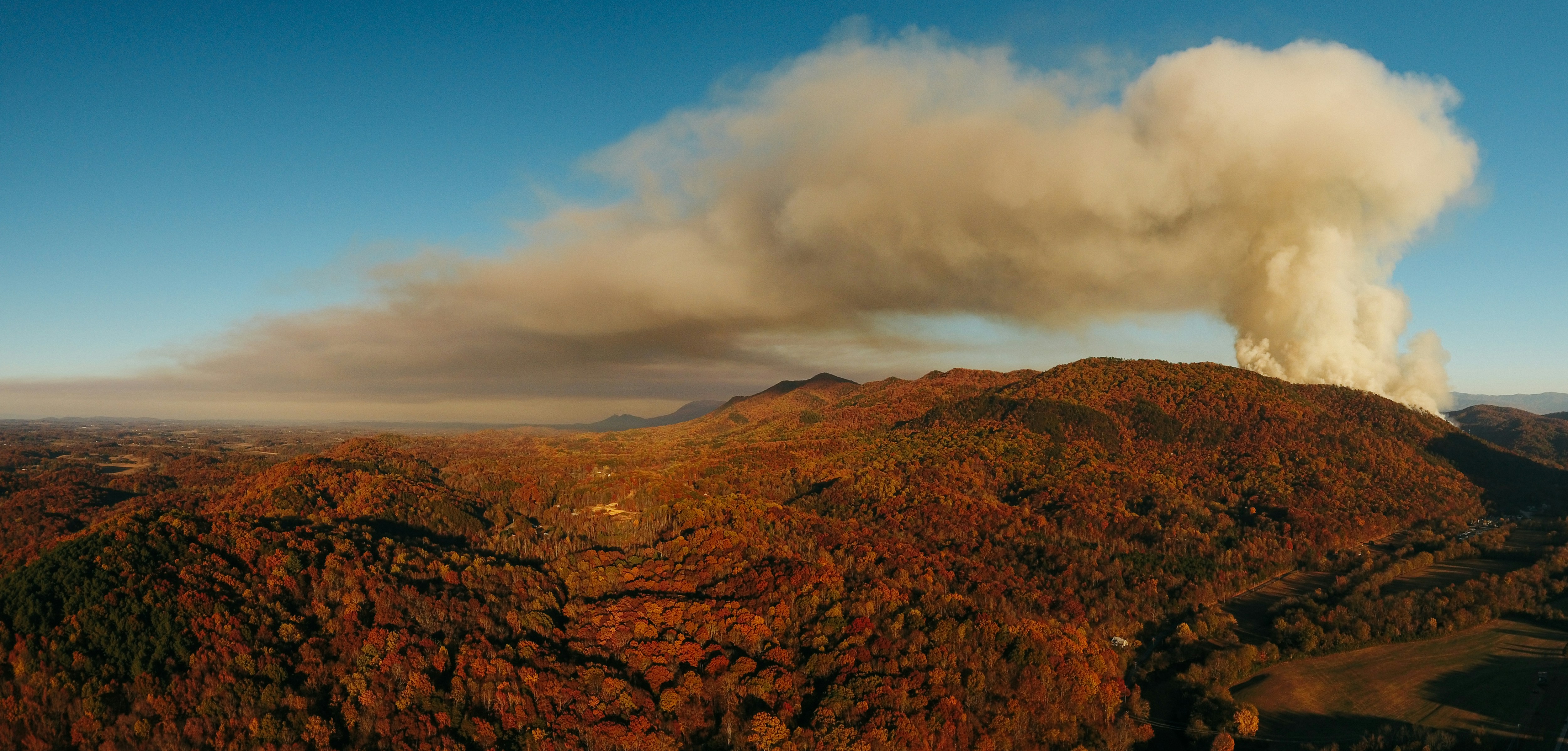 Autumn Mountain Wildfire