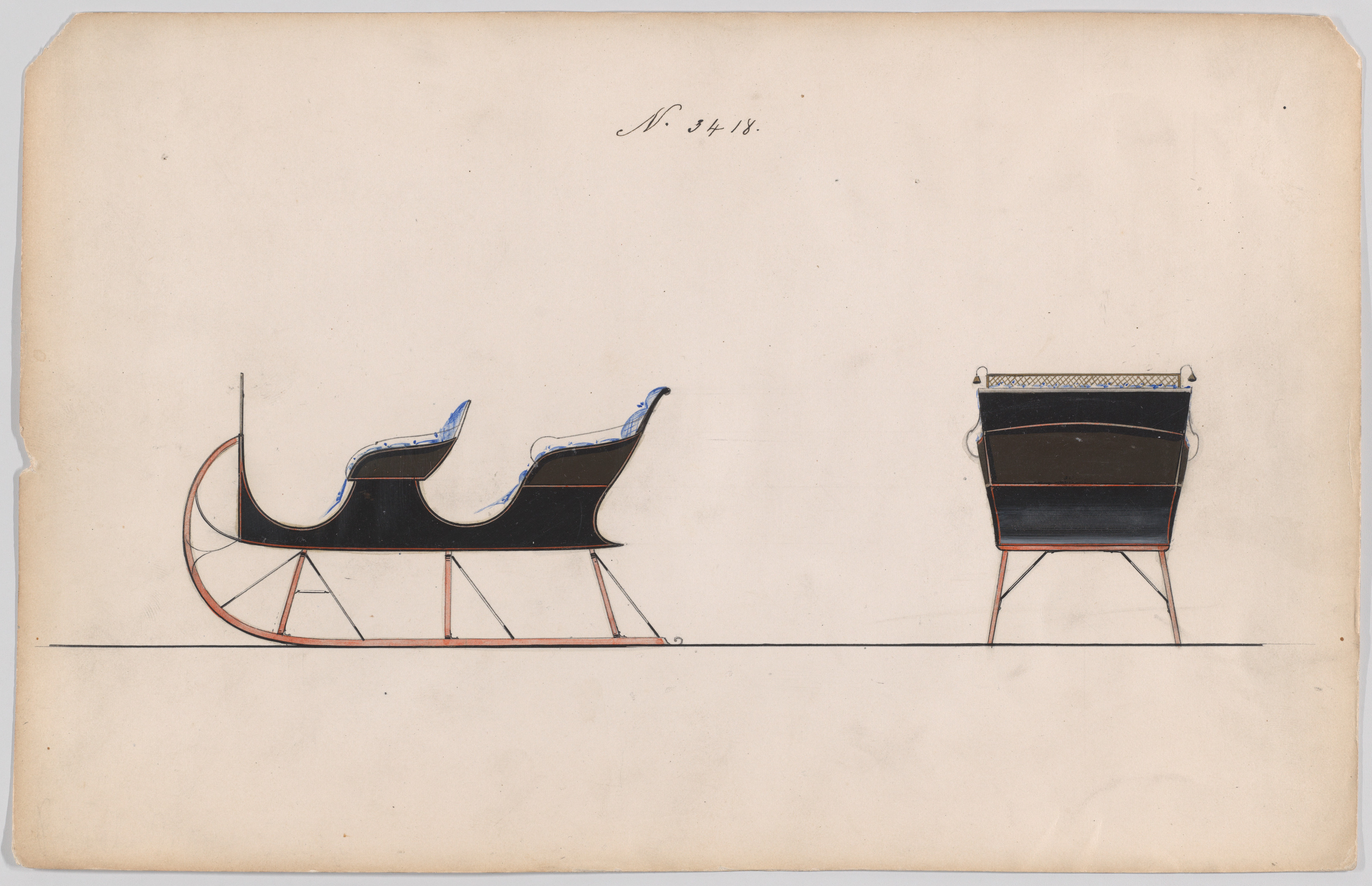 Design Drawing of a Double Sleigh