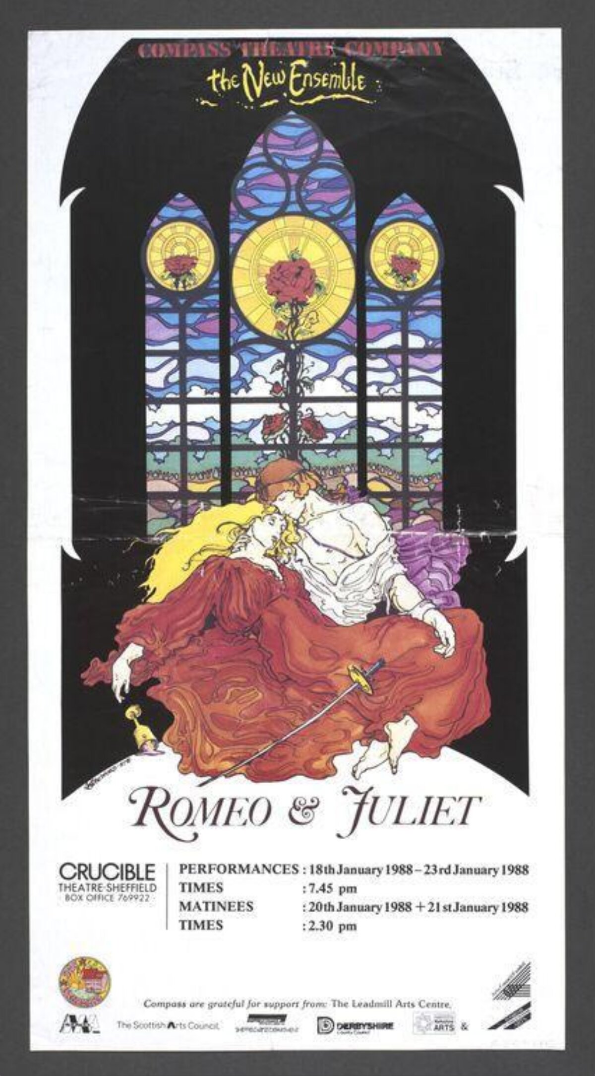 1988 Romeo & Juliet Theatre Poster
