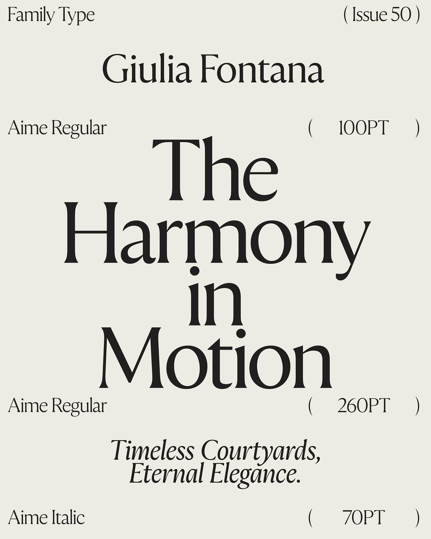 Aime Font Type Specimen Poster