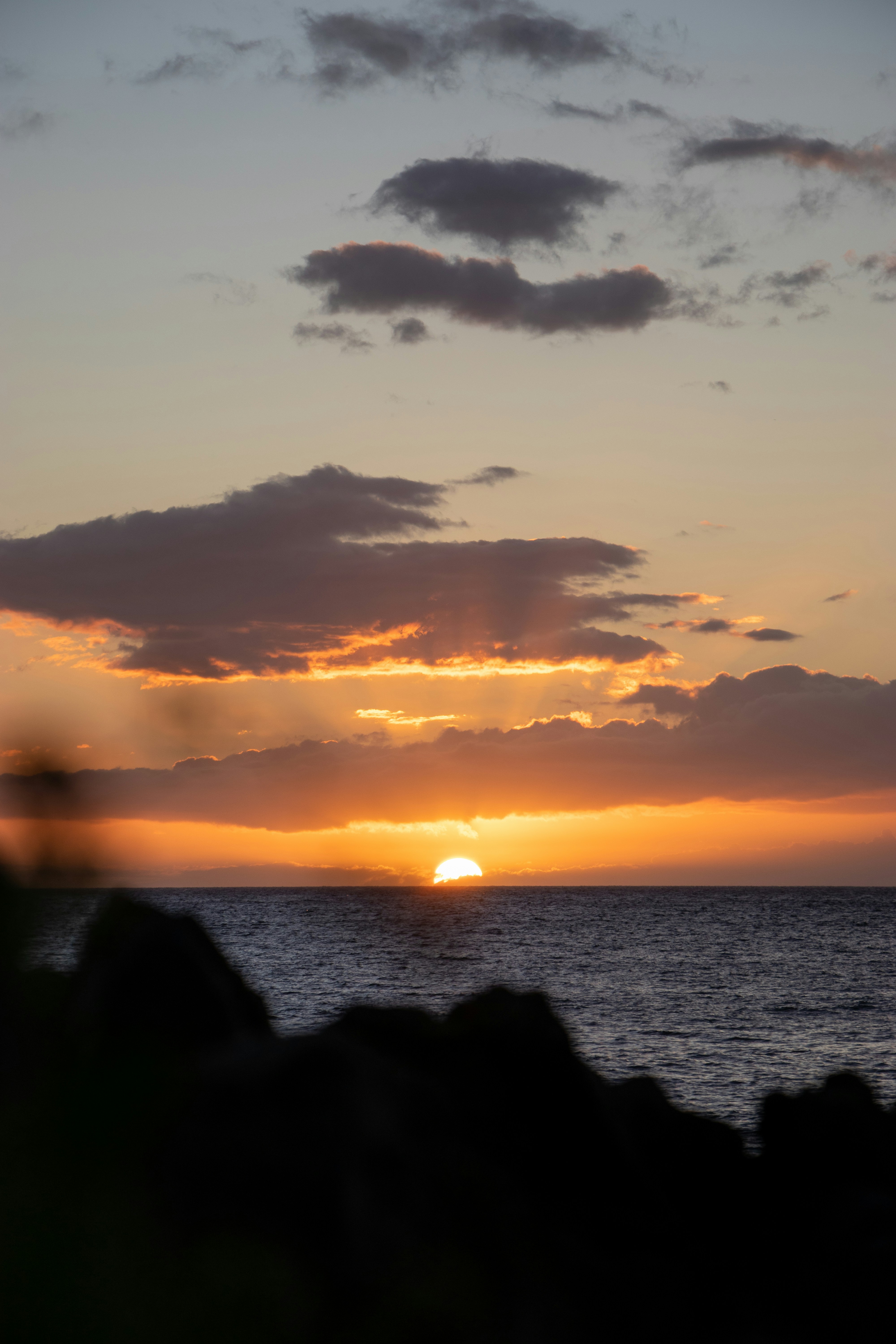 Sunset Over the Ocean