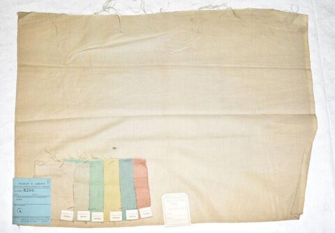 Vintage Textile Fabric Sample Card