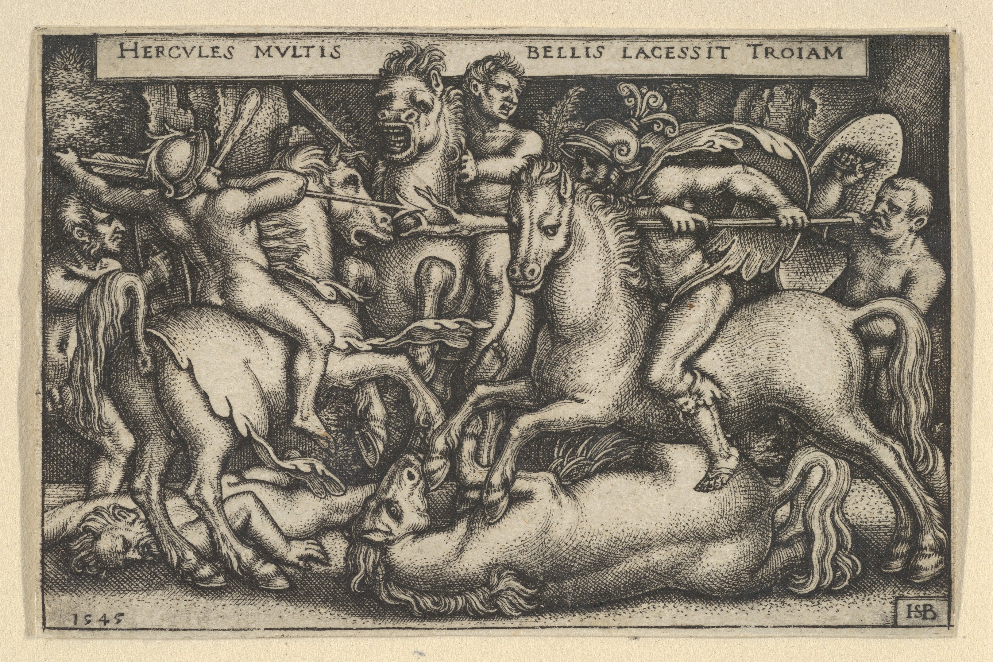 Hercules Attacking Troy